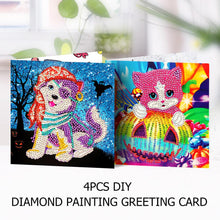 Charger l&#39;image dans la galerie, 4pcs/Set-Halloween-Diamond Cartes de voeux
