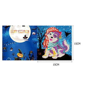 4pcs/Set-Halloween-Diamond Cartes de voeux