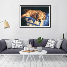 Charger l&#39;image dans la galerie, Chien - diamant rond complet - 30x40cm
