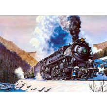 Charger l&#39;image dans la galerie, Train - diamant rond complet - 30x40cm
