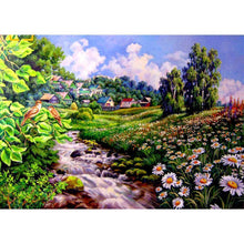Charger l&#39;image dans la galerie, Paysage - diamant rond complet - 30x40cm
