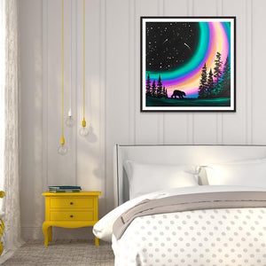 Paysage - diamant rond complet - 30x30cm