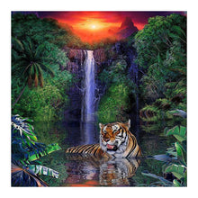 Charger l&#39;image dans la galerie, Paysage - diamant rond complet - 30x30cm
