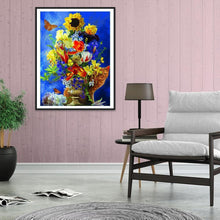 Charger l&#39;image dans la galerie, Fleurs - diamant rond complet - 30x40cm
