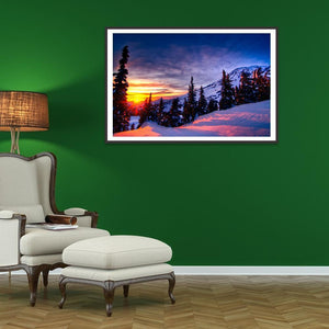 Paysage - diamant rond complet - 40x30cm