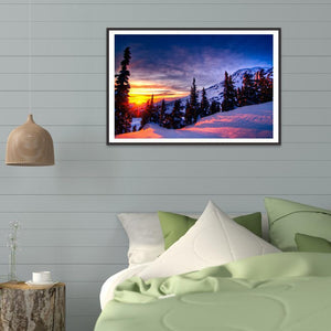 Paysage - diamant rond complet - 40x30cm