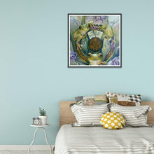 Charger l&#39;image dans la galerie, Grenouille - diamant rond complet - 30x30cm
