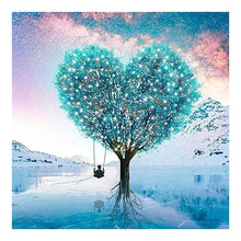 Charger l&#39;image dans la galerie, Arbre d’amour - diamant rond complet - 30x30cm
