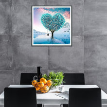 Charger l&#39;image dans la galerie, Arbre d’amour - diamant rond complet - 30x30cm

