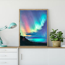 Charger l&#39;image dans la galerie, Aurora paysage - diamant rond complet - 40x30cm
