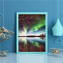 Charger l&#39;image dans la galerie, Aurora paysage - diamant rond complet - 40x30cm
