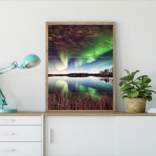 Charger l&#39;image dans la galerie, Aurora paysage - diamant rond complet - 40x30cm
