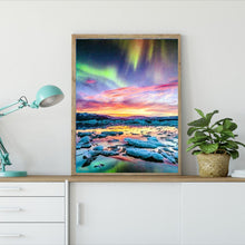 Charger l&#39;image dans la galerie, Aurora paysage - diamant rond complet - 40x30cm
