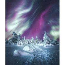 Charger l&#39;image dans la galerie, Aurora paysage - diamant rond complet - 40x30cm
