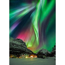 Charger l&#39;image dans la galerie, Aurora paysage - diamant rond complet - 40x30cm
