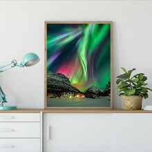 Charger l&#39;image dans la galerie, Aurora paysage - diamant rond complet - 40x30cm
