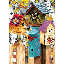 Charger l&#39;image dans la galerie, Oiseau de fleur - diamant rond complet - 40x30cm
