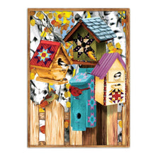Charger l&#39;image dans la galerie, Oiseau de fleur - diamant rond complet - 40x30cm
