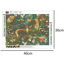 Charger l&#39;image dans la galerie, Nature de cerf - diamant rond complet - 40x30cm
