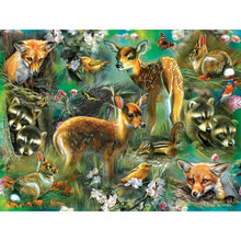 Charger l&#39;image dans la galerie, Nature de cerf - diamant rond complet - 40x30cm
