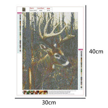 Charger l&#39;image dans la galerie, Nature de cerf - diamant rond complet - 40x30cm
