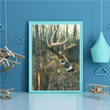 Charger l&#39;image dans la galerie, Nature de cerf - diamant rond complet - 40x30cm
