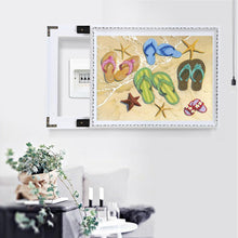 Charger l&#39;image dans la galerie, Plage d’océan - diamant rond complet - 40x30cm
