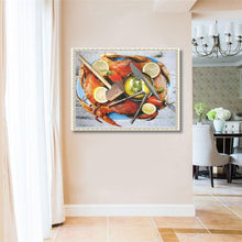 Charger l&#39;image dans la galerie, Plage d’océan - diamant rond complet - 40x30cm
