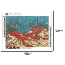 Charger l&#39;image dans la galerie, Plage d’océan - diamant rond complet - 40x30cm
