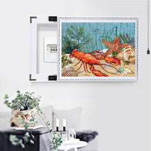 Charger l&#39;image dans la galerie, Plage d’océan - diamant rond complet - 40x30cm
