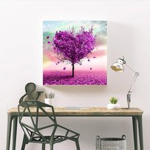 Charger l&#39;image dans la galerie, Arbre d’amour - diamant rond complet - 35x35cm
