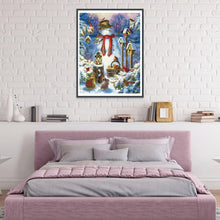 Charger l&#39;image dans la galerie, Bonhomme de neige - diamant rond complet - 30x40cm
