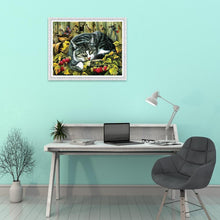 Charger l&#39;image dans la galerie, Animal - diamant rond complet - 40x30cm
