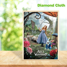 Charger l&#39;image dans la galerie, Alice au pays des merveilles - peinture diamant - 30x40cm
