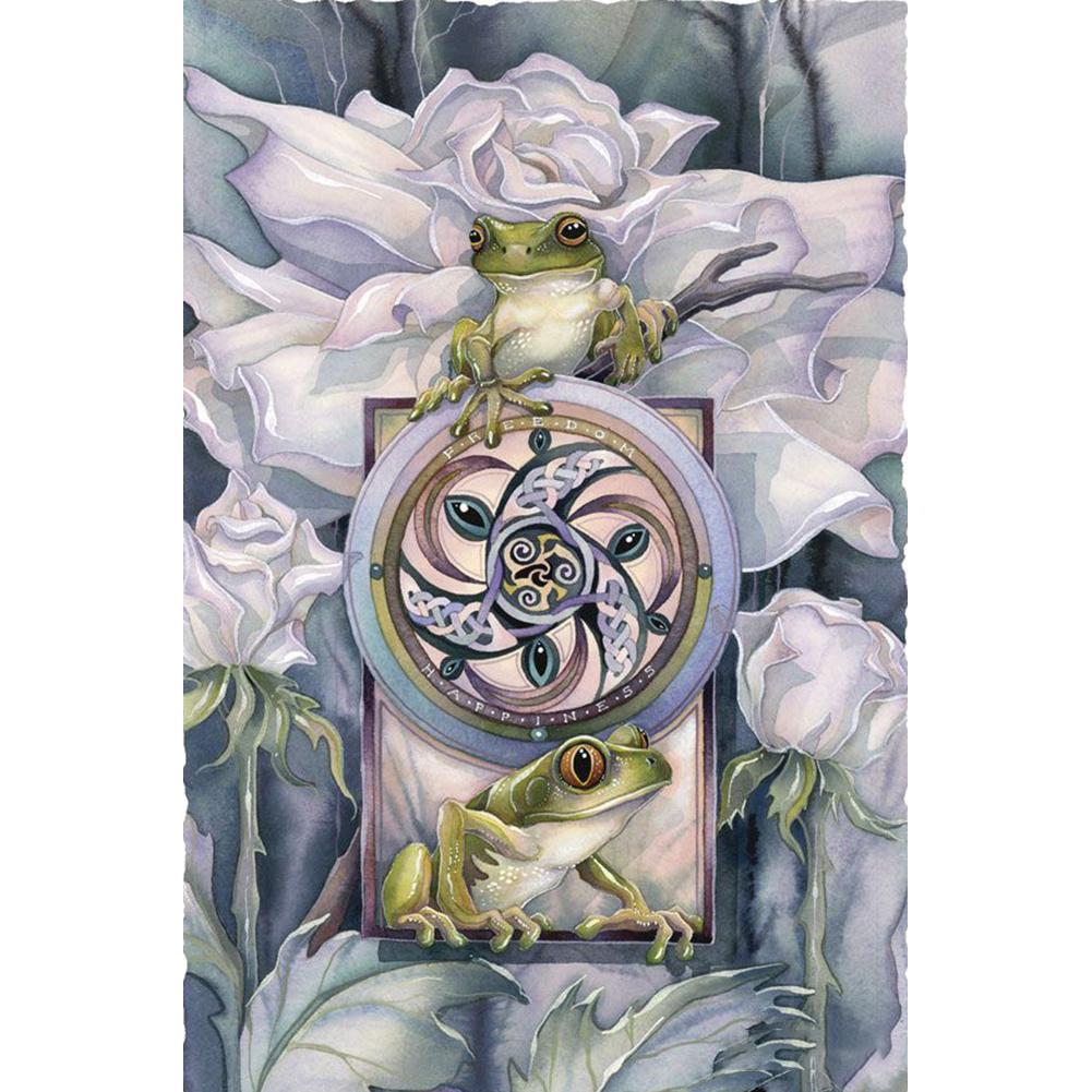 Grenouille - diamant rond complet - 30x40cm