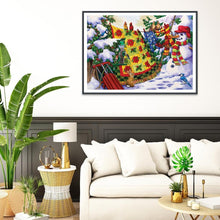 Charger l&#39;image dans la galerie, Bonhomme de neige - diamant rond complet - 40x30cm
