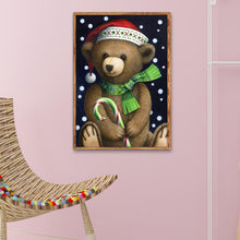 Charger l&#39;image dans la galerie, Animal de père noël - diamant rond complet - 40x30cm
