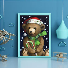 Charger l&#39;image dans la galerie, Animal de père noël - diamant rond complet - 40x30cm
