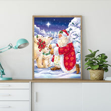 Charger l&#39;image dans la galerie, Animal de père noël - diamant rond complet - 40x30cm
