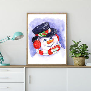 Animal de père noël - diamant rond complet - 40x30cm