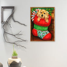 Charger l&#39;image dans la galerie, Animal de père noël - diamant rond complet - 40x30cm
