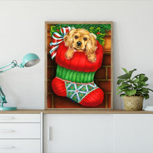 Charger l&#39;image dans la galerie, Animal de père noël - diamant rond complet - 40x30cm
