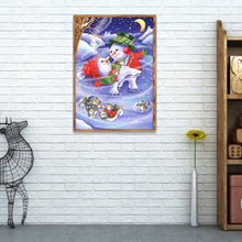 Charger l&#39;image dans la galerie, Animal de père noël - diamant rond complet - 40x30cm
