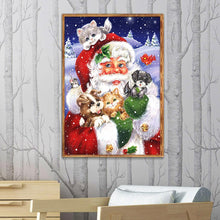 Charger l&#39;image dans la galerie, Père Noël - diamant rond complet - 40x30cm
