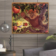 Charger l&#39;image dans la galerie, Ours - diamant rond complet - 35x30cm
