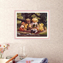 Charger l&#39;image dans la galerie, Ours - diamant rond complet - 35x30cm
