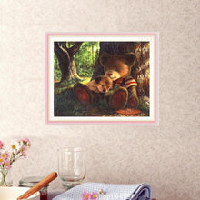 Charger l&#39;image dans la galerie, Ours - diamant rond complet - 35x30cm
