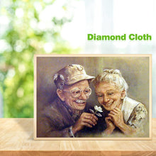 Charger l&#39;image dans la galerie, Couples plus âgés - diamant rond complet - 30x40cm
