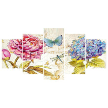 Charger l&#39;image dans la galerie, 5pcs papillon - diamant rond complet - 95x45cm
