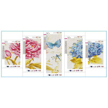 Charger l&#39;image dans la galerie, 5pcs papillon - diamant rond complet - 95x45cm
